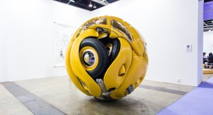 1953 Volkswagen Beetle Crunched Into a Shiny Sphere