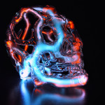 New Neon Skull Sculptures by Eric Franklin